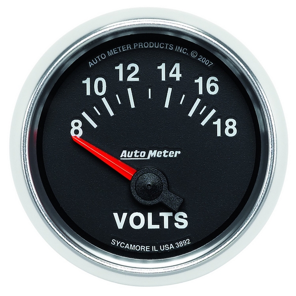 2-1/16" VOLTMETER, 8-18V, GS